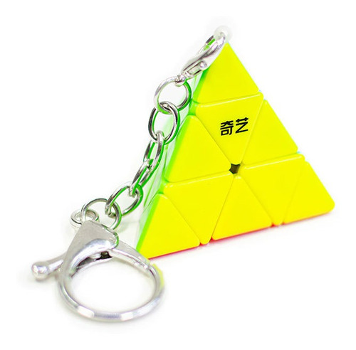 Pyraminx Keychain Mini Cube Stickerless Qiyi