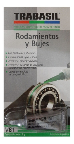 Adhesivo Fija Rodamientos Buje Trabasil 6 G. Recoleta 