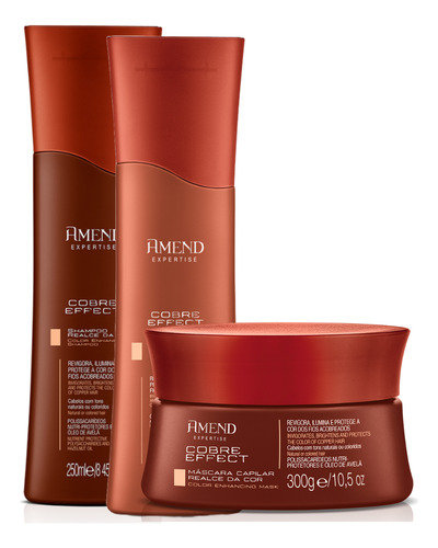 Kit Amend Matizador P/ Cabelos Ruivos Cobre Efect Hoje