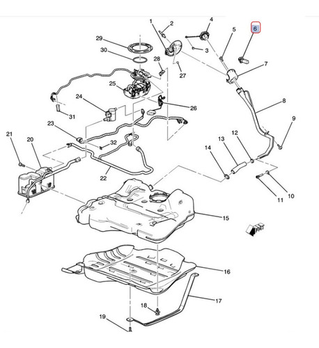 Resorte Puerta Combustible Cadillac Escalade 6.2l V8 2013