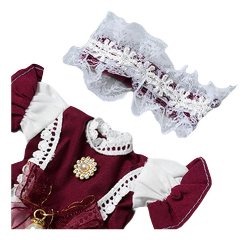 5 Vestido De Princesa Para Muñeca, Haz Tus Propias Rojo