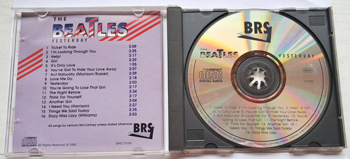 The Beatles - Yesterday - Importado Edición Limitada (Usado)