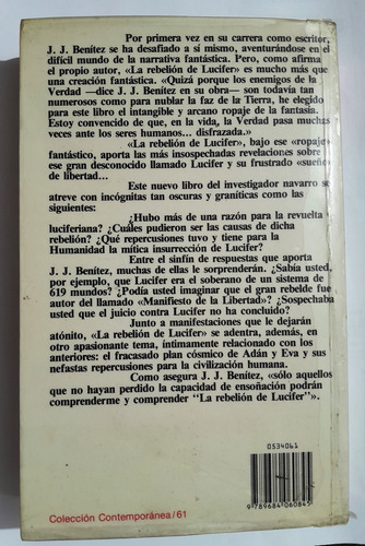 La Rebelión De Lucifer J J Benitez (Usado)