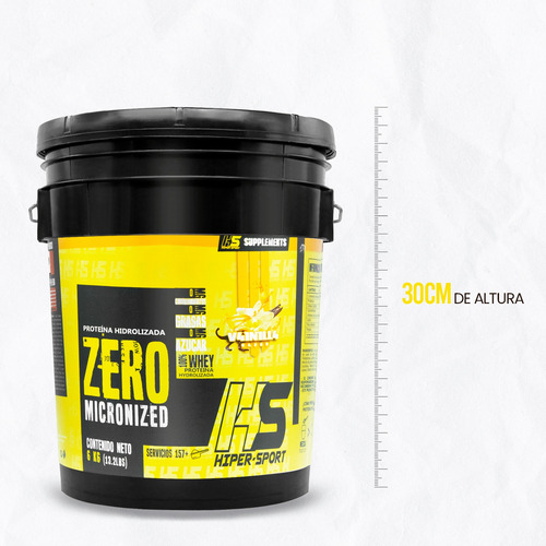 Hs Supplements Hiper Sport Proteína Zero 6 Kg Vainilla