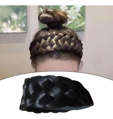 Diadema Trenzada Para El Pelo, Banda Elástica Gruesa Para
