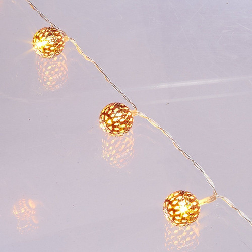 Imagen 4 de 4 de Kikkerland Extensión Luces Moroccan Lantern 120 Cm 10 Leds