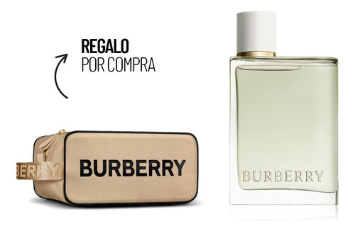 Kit Perfume Mujer Burberry Her Garden Party Edt 50 Ml + Pouc