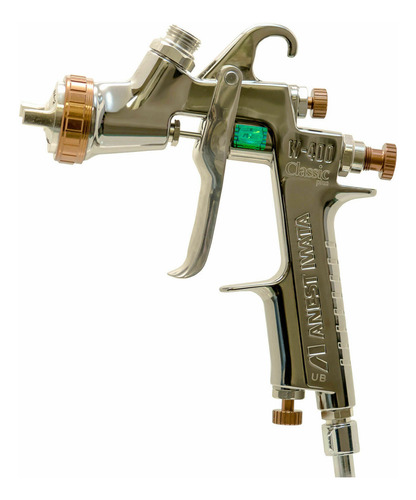 Pistola De Pintar Iwata Bellaria Base Agua Ws400 Premiun 1.3 Plateado