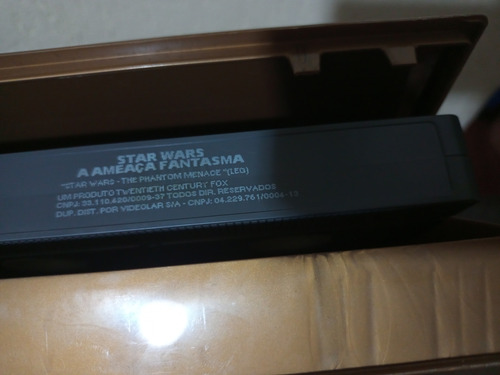 Filme Vhs Star Wars Ameaça Fantasma Usado Na Condição (Usado)