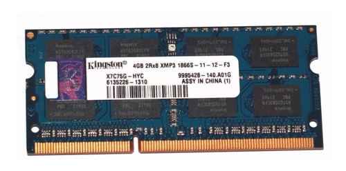 Memória Kingston 4gb 2rx8 Xmp3 1866s-11-12 F3 Notebook