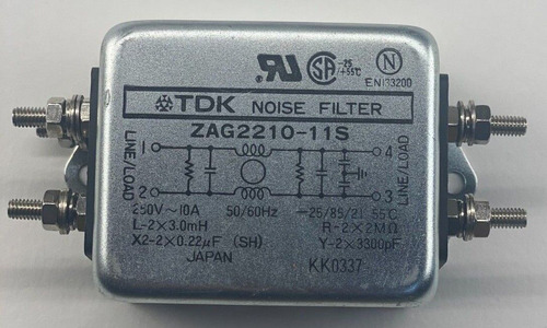 Tdk Noise Filter Zag2210-11s Uuv