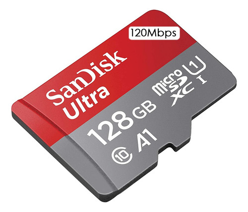 Sandisk Memoria Micro Sd 120mbps Ultra A1 128 Gb Profesional
