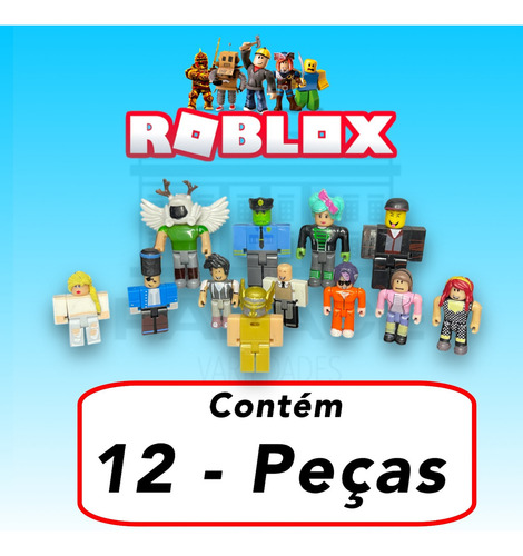 Kit 12 Bonecos Roblox Modelo Raro Aventurador Brinquedo