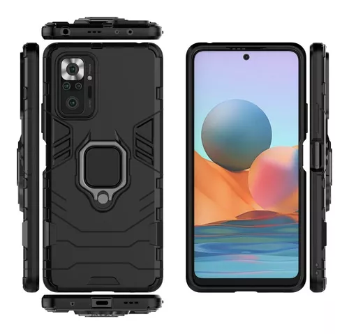 Funda Para Xiaomi Redmi Note 10 Pro Uso Rudo Anillo + Mic 9d