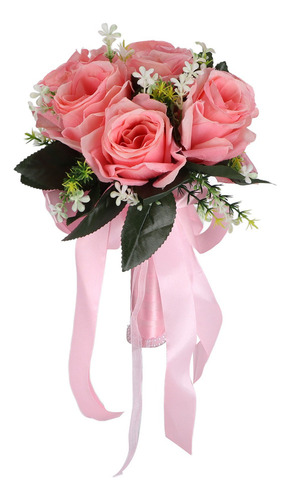 Simulación De Flores De Seda Artificial Para Ramo De Boda
