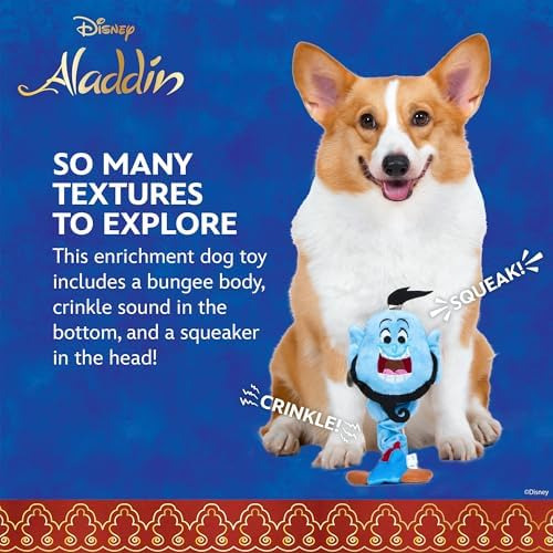 Disney Para Mascotas Aladdin Genie Bungee Plush Dog Toy With