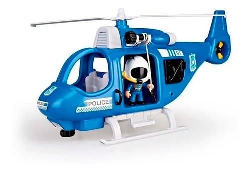 Imagen 1 de 5 de Pinypon Action Helicóptero Policía 1 Figura Y Acc 14782