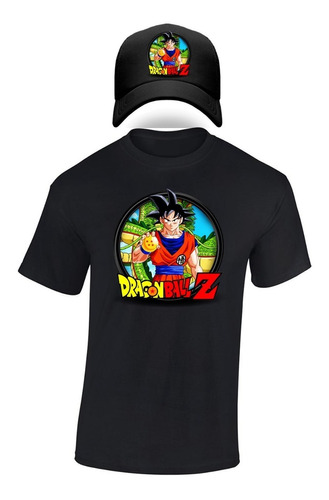 Camiseta Gorra Dragon Ball Z Goku Algodon 100%