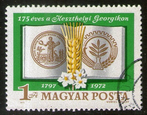 Hungría Sello Usado 175 Fundación Academia Agrícola Año 1972