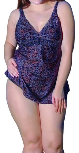 Malla Tankini Halter Estampada 2326 Yamiel