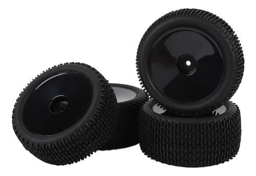 Neumático Negro Negro Para Mjx Rc Hyper Go 4 Piezas 1/10 Off
