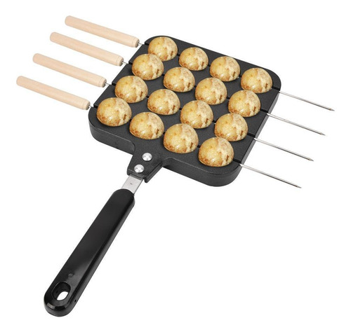 Antiadherente Takoyaki Grill Pan Placa De Cocción Molde Par