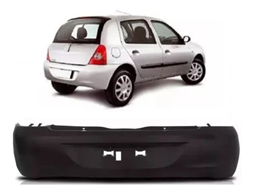 Paragolpe Trasero Clio Mio 2012 13 14 15 16 3 5 Puertas-