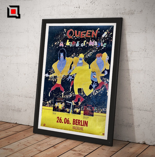 Cuadro Lamina Vidrio Poster Kind Of Magic Promo 1986 Queen