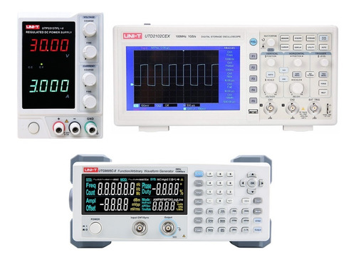 Trio Laboratorio Uni-t Utp3313tfl-ii Utd2102cex Utg9005c-ii