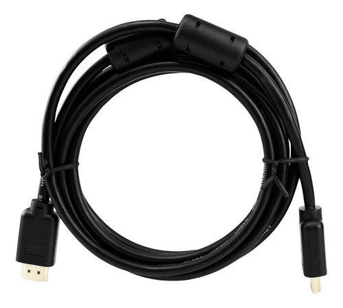 Imagem 5 de 5 de Cabo Hdmi 2 Metros 2.0 19 Pinos Ethernet 4k Ultrahd 3d