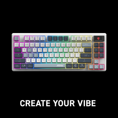 Teclado Gaming Msi Forge Gk600 Tkl Wireless Sky