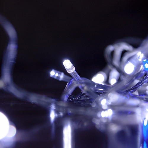 Imagen 2 de 5 de Serie 15 Metros Led Luz Blanco Frío 300 Luces