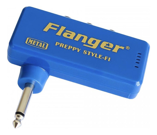 Flanger F1 Amplificador Auriculares Recargable Para Guitarra Color Blue - Metal