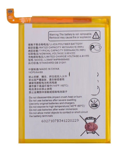 Bateria Compatible Con Zte V20 Smart Li3949t44p8h906450 