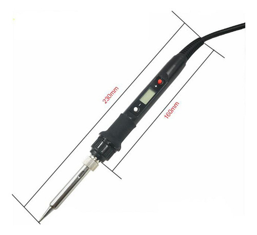 Zx Soldador Eléctrico 180-480 °c Temperatura Ajustable Negro
