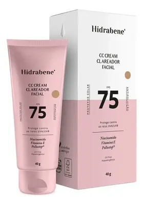 Protetor Solar Facial Clareador Tonalizante Fps 75 Hidrabene
