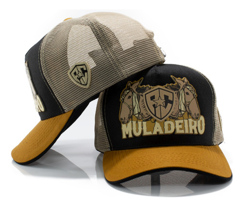 Boné Trucker Country Telinha Mula Peão Lançamento Envio F