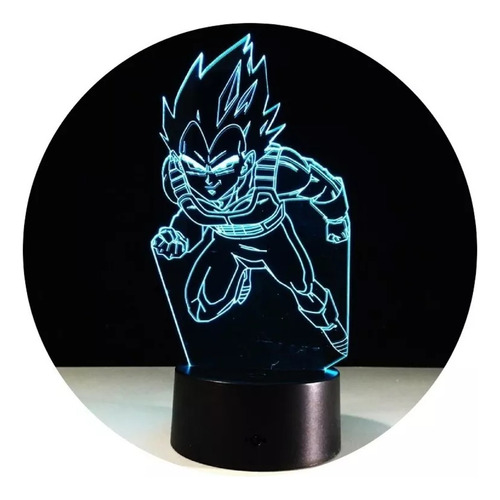 Lampara Usb Vegeta Dbz Con Aplicación