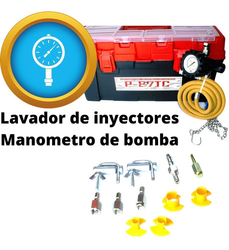 Lavador De Inyectores Presurizado Y Manometro De Bomba Mvt