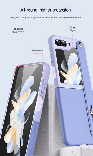 Funda Color Clash For Samsung Zflip6 Con Correa For La Muñeca