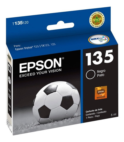 Tinta Epson 135 Negra Original Fecha Vencida