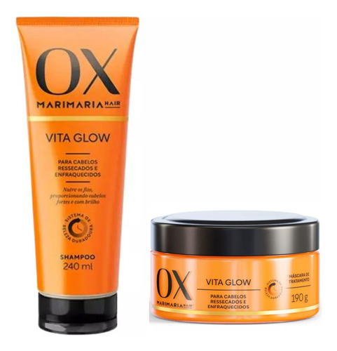 Nutrição Pro Cabelo Ox Mari Maria Kit Com Shampoo E Máscara