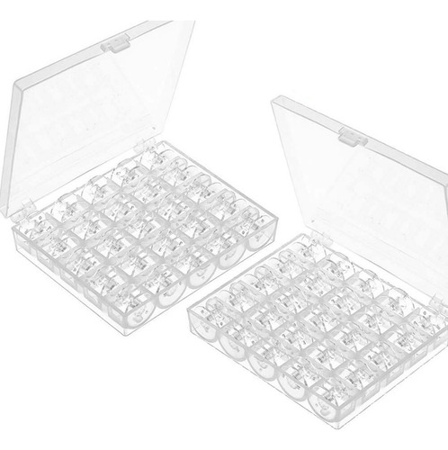 100 Bobinas Para Máquina De Coser Con Funda Para Brother Sin