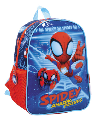 Mochila Espalda Jardin 12puLG Hombre Araña Spidey Y Amigos