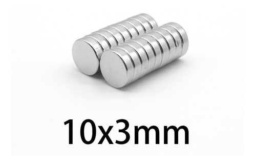 Iman Imanes Neodimio 10 X 3 Mm Paquete De 25 Unidades N35