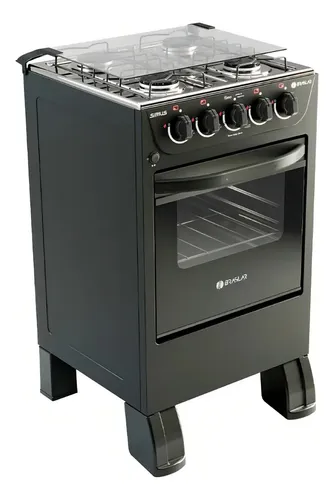 Fogão 4 Bocas New Sirius Plus Braslar Cor Preto