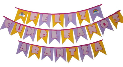 Banderines Feliz Cumpleaños Fiestas Cotillones Piñatas