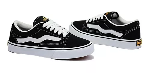 Tênis Mad Rats Old School Black/Branco - Preto