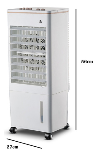 Climatizador De Ar Portátil Zellox Zlx-08 65w 08 Litros Cor Branco
