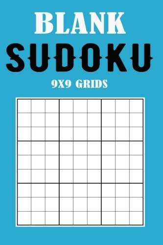 Blank Sudoku 9x9 Grids Blue Cover (make Your Own Sudoku) (vo